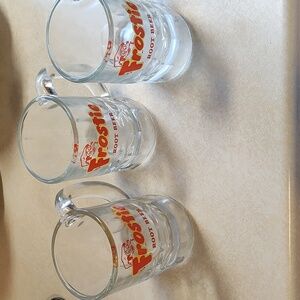 Set of 3 Vintage Frostie Root Beer Mugs